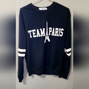 Korean brand team Paris long sleeve sweater
